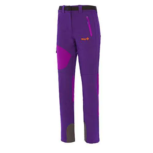 Izas Ingrid Pantalones Trekking, Mujer, Morado/Morado Oscuro, L de Izas