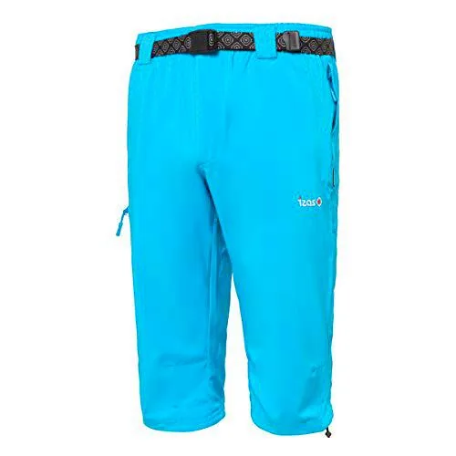 Izas Adamo Pantalones Trekking 3/4, Hombre, Turquoise, XS de Izas