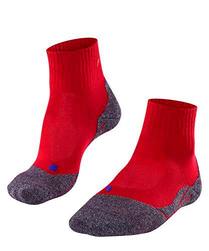 FALKE TK2 Short Cool Calcetines De Senderismo Mujer Transpirable De Secado Rápido Negro Gris Más Colores Accesorios De Montaña En Trekking O Camping Para Calzado Sin patrón vegano 1 Par