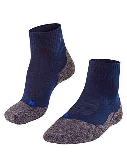 FALKE TK2 Short Cool Calcetines De Senderismo Hombre Transpirable De Secado Rápido Negro Gris Más Colores Accesorios De Montaña En Trekking O Camping Para Calzado De Hombres Sin patrón vegano 1 Par