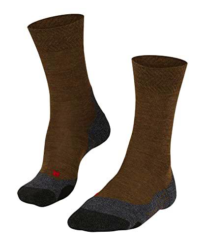 FALKE TK2 Melange Calcetines De Senderismo Hombre Lana De Merino Azul Gris Más Colores Accesorios De Montaña En Trekking O Camping Para Calzado De Hombres con patrón y reforzado 1 Par