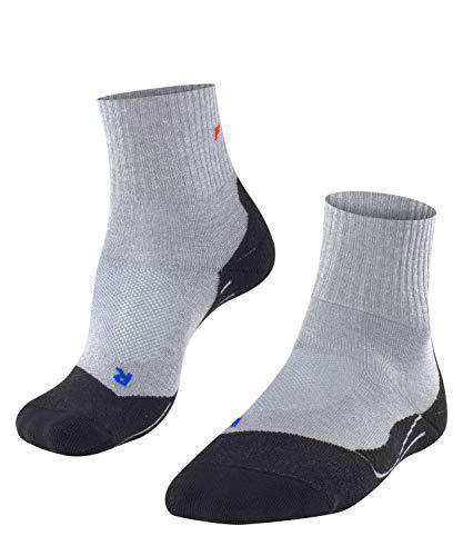 FALKE TK2 Short Cool Calcetines De Senderismo Hombre Transpirable De Secado Rápido Negro Gris Más Colores Accesorios De Montaña En Trekking O Camping Para Calzado De Hombres Sin patrón vegano 1 Par