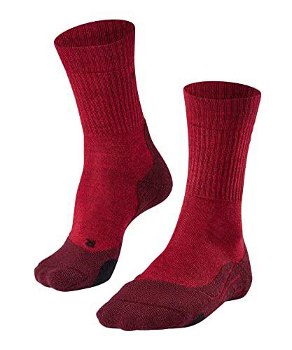 FALKE TK2 Explore Wool Calcetines De Senderismo Mujer Merino Azul Gris Más Colores Accesorios De Montaña En Trekking O Camping Para Calzado sin patrón y reforzado 1 Par