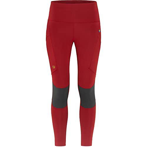 FJÄLLRÄVEN Abisko Trekking Tights Pro W Pants, Pomegranate Red-Iron Grey, L Women's