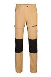 VELILLA 103022S; Pantalón Trekking Multibolsillos; Color Beige Arena y Negro; Talla L