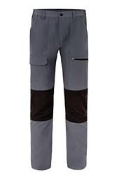 VELILLA 103022S; Pantalón Trekking Multibolsillos; Color Gris y Negro; Talla M