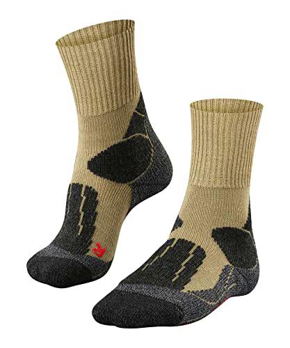 FALKE TK1 Adventure Calcetines De Senderismo Mujer Lana De Merino Negro Gris Más Colores Accesorios De Montaña En Trekking O Camping Para Calzado sin patrón y reforzado 1 Par
