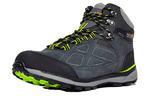 Regatta Hombre Samaris Ante Isotex Botas Deportivas Cordones Brezo Gris/Lima/Negro EUR 46