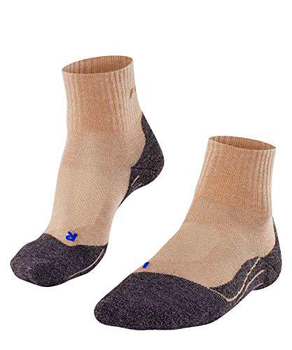 FALKE TK2 Short Cool Calcetines De Senderismo Hombre Transpirable De Secado Rápido Negro Gris Más Colores Accesorios De Montaña En Trekking O Camping Para Calzado De Hombres Sin patrón vegano 1 Par