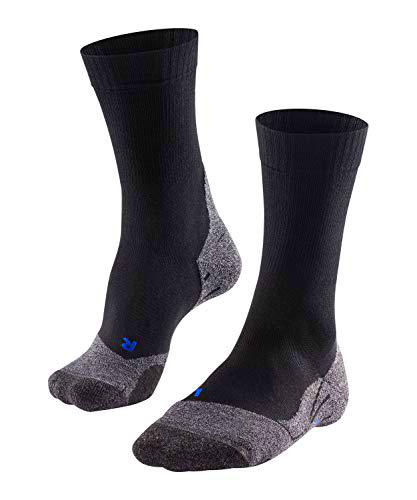FALKE TK2 Cool Calcetines De Senderismo Hombre Transpirable De Secado Rápido Negro Gris Más Colores Accesorios De Montaña En Trekking O Camping Para Calzado De Hombres sin patrón vegano 1 Par