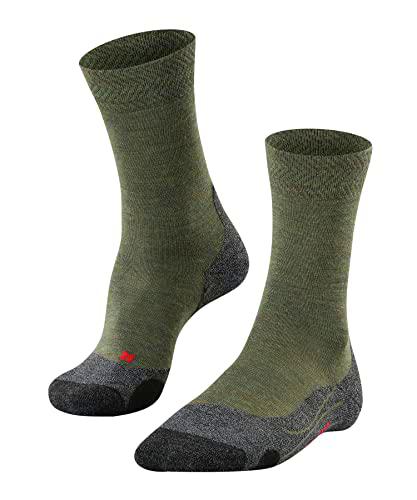 FALKE TK2 Melange Calcetines De Senderismo Hombre Lana De Merino Azul Gris Más Colores Accesorios De Montaña En Trekking O Camping Para Calzado De Hombres con patrón y reforzado 1 Par