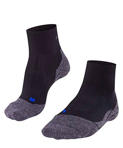 FALKE TK2 Short Cool Calcetines De Senderismo Hombre Transpirable De Secado Rápido Negro Gris Más Colores Accesorios De Montaña En Trekking O Camping Para Calzado De Hombres Sin patrón vegano 1 Par