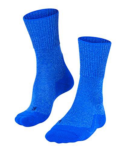 FALKE TK1 Adventure Wool Calcetines De Senderismo Mujer Merino Azul Gris Más Colores Accesorios De Montaña En Trekking O Camping Para Calzado sin patrón y reforzado 1 Par