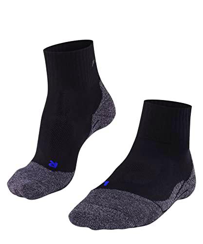 FALKE TK2 Short Cool Calcetines De Senderismo Mujer Transpirable De Secado Rápido Negro Gris Más Colores Accesorios De Montaña En Trekking O Camping Para Calzado Sin patrón vegano 1 Par