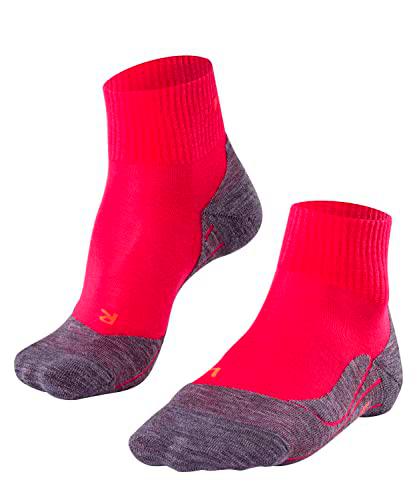 FALKE TK5 Wander Short Calcetines De Senderismo Mujer Lana De Merino Negro Más Colores Accesorios De Montaña En Trekking O Camping Para Calzado sin patrón y reforzado 1 Par