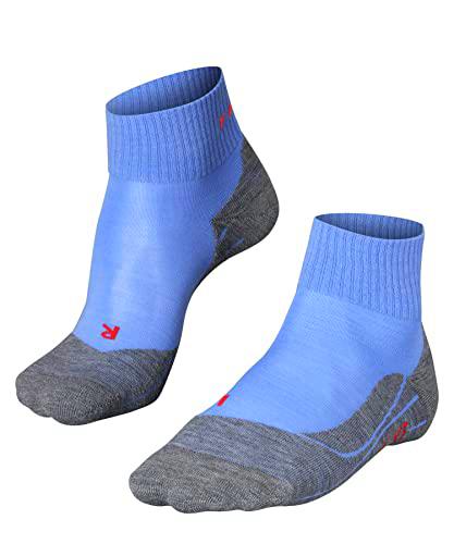 FALKE TK5 Wander Short Calcetines De Senderismo Mujer Lana De Merino Negro Más Colores Accesorios De Montaña En Trekking O Camping Para Calzado sin patrón y reforzado 1 Par