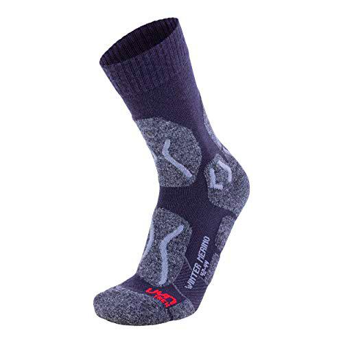UYN S100050 TREKKING WINTER MERINO Socks Men's Melange antracita/negro 44