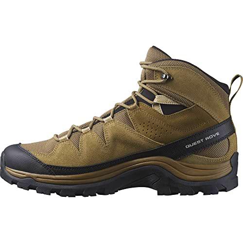 SALOMON Quest Rove Gore-Tex, Botas para Hombre, Multicolor (Kangaroo/Kelp/Black), 48 EU