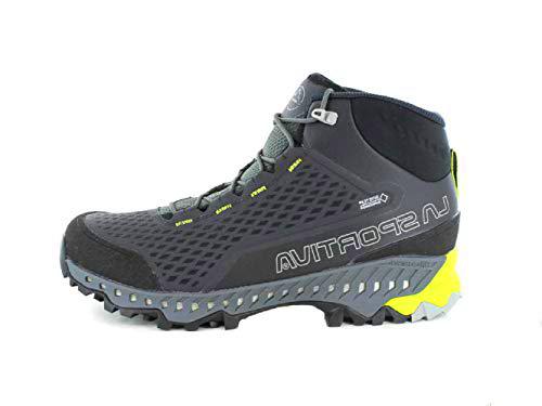 La Sportiva Stream GTX, Botas Slouch Hombre, Multicolor (Carbon/Apple Green 000), 41 EU