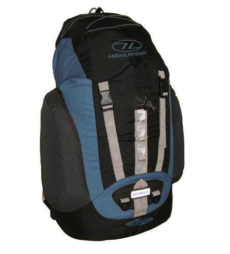 HIGHLANDER Explorer - Macuto de Senderismo, Color Negro, Talla 45 L