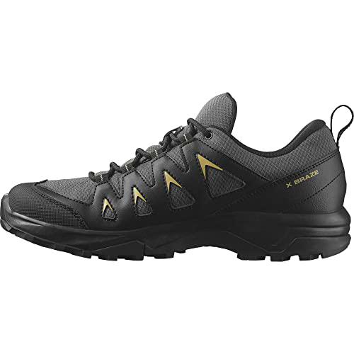 SALOMON Shoes X BRAZE GTX, Botas de Hiking Hombre, Magnet/Black/Gray Green, 44 EU