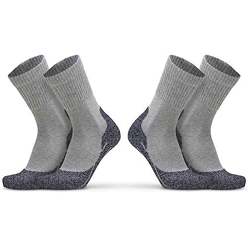 PRS Calze Trekking Calcetines, Gris, 39-42 para Hombre