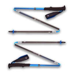 Black Diamond Equipment Distance - Bastones de Senderismo y Correr (125 cm), Color Azul