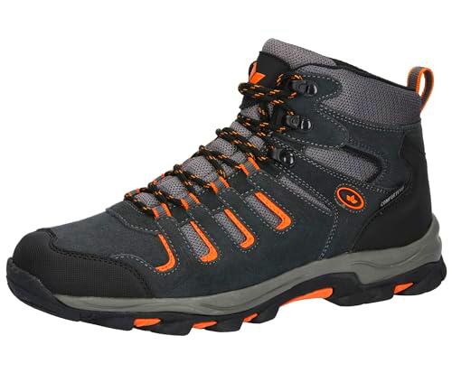 Lico Manaslu High, Botas de Trekking Hombre, Antracita Negro Naranja, 36 EU