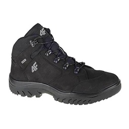 4F, Trekking Shoes,Winter Boots Hombre, Black, 44 EU