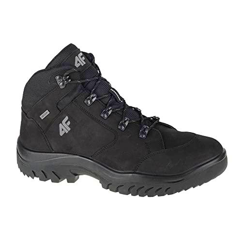 4F, Trekking Shoes,Winter Boots Hombre, Black, 44 EU