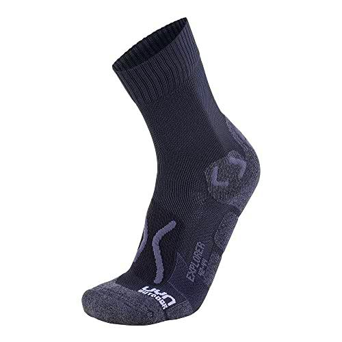 UYN S100046 TREKKING OUTDOOR EXPLORER Socks Hombre Black/Anthracite 38