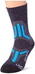 UYN Trekking 2IN Merino Mid Socks, Gris Medio/Turquesa, 40 Women's