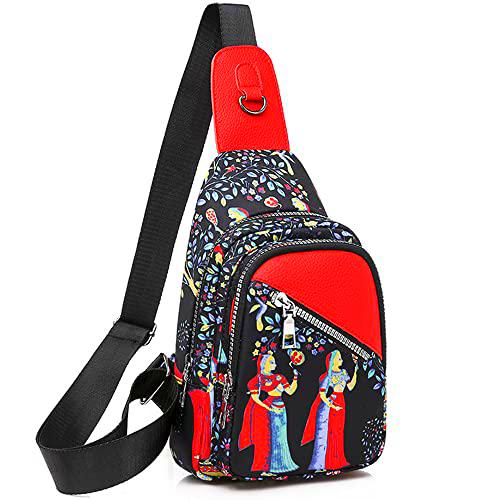 BDLDCE Senderismo, Ligero Pecho Bolsillo Sling Hombro Mochilas para Niñas