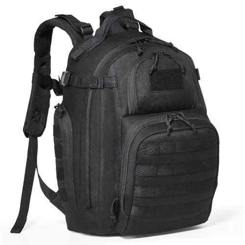 VEVOR Mochila Táctica de 25 L Mochila Táctica Militar de 320 x 260 x 450 mm con Diseño Molle y Almohadilla de Esponja