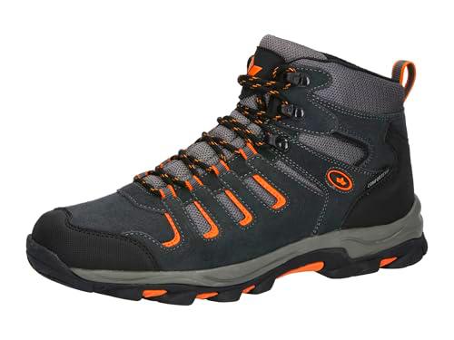 Lico Manaslu High, Botas de Trekking Hombre, Antracita Negro Naranja, 38 EU