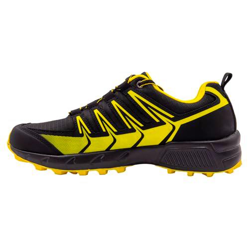 Ande New Tour EVO WP, Trekking Boot Unisex Adulto, Nero Giallo, 45 EU