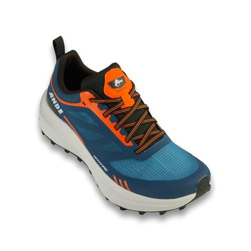 Ande Spitfire, Zapato DE Trekking Unisex Adulto, Azul Naranja, 43 EU