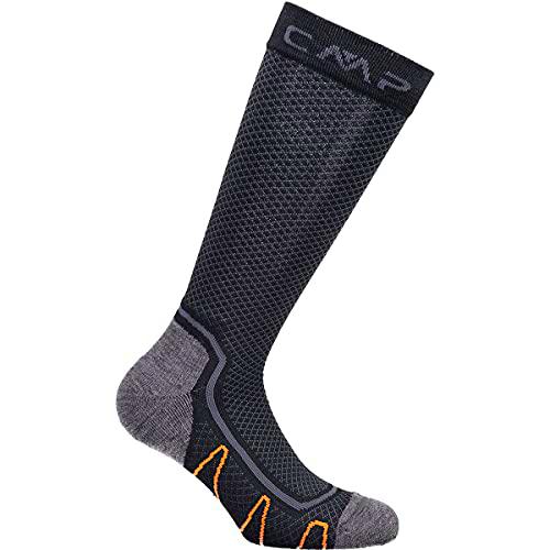 CMP - Calcetines altos trekking lana, Negro, 46/48