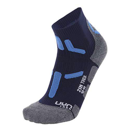 UYN Trekking 2In Low Cut, Calcetines Hombre, Blue/Navy, 39/41