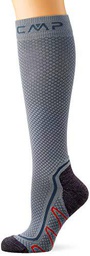 CMP - Calcetines altos trekking lana, Gris, 46/48