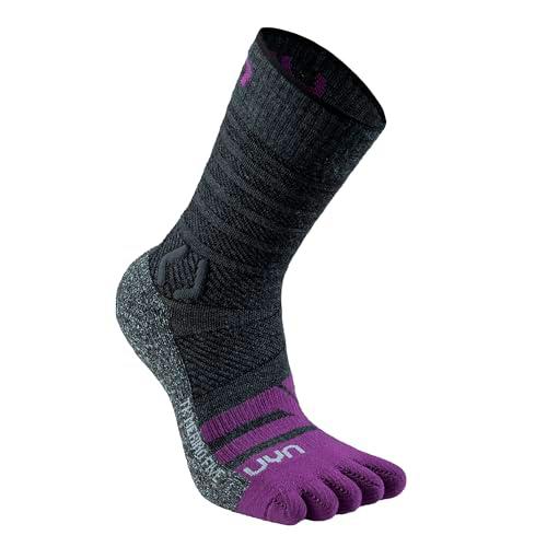 UYN S100323-J009 TREKKING FIVE MERINO Socks Mujer Anthracite/Purple 40