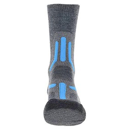UYN Trekking 2IN Merino Mid Socks, Gris Medio/Turquesa, 38 Women's