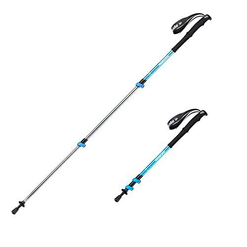 Naturehike Barras de Senderismo ultraligeras de Barras de Senderismo para Hombres y Mujeres y niños 50-135cm Barras de Senderismo de Aluminio Plegables (1 Pieza)