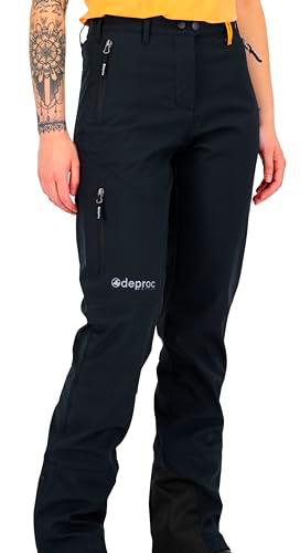 DEPROC-Active Pantalones de Senderismo para Mujer, Pantalones Softshell