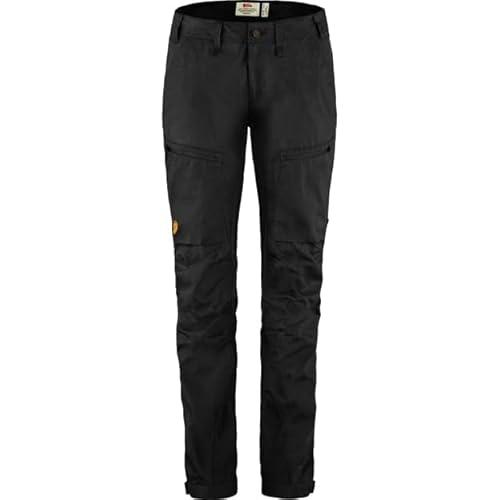 FJALLRAVEN 89583-550 Abisko Lite Trekking TRS W Reg Pants Mujer Black Tamaño 42