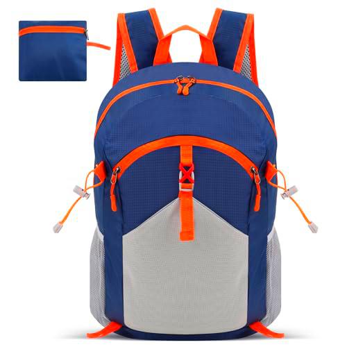 Cozary Mochila Senderismo Plegable, 28 L Ultraligera Mochila de Viaje Hombre Mujer