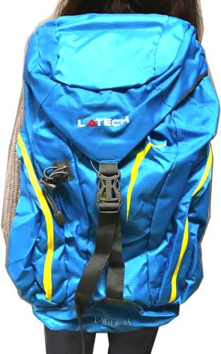 BODYLINE 21961 Mochila Deportiva de Trekking Multibolsillos con Capacidad 35 litros Azul 59x39,5 cm