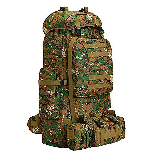 HongXingHai Mochila de senderismo 100L, mochila táctica militar Molle