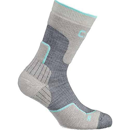 CMP Calza Mid da Trekking in Lana Calcetines, Unisex Adulto