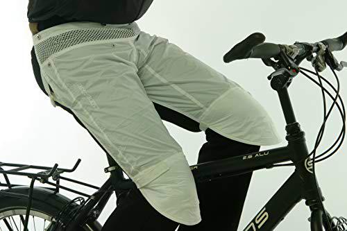 Rainlegs - Protector de piernas Impermeable, Color Blanco